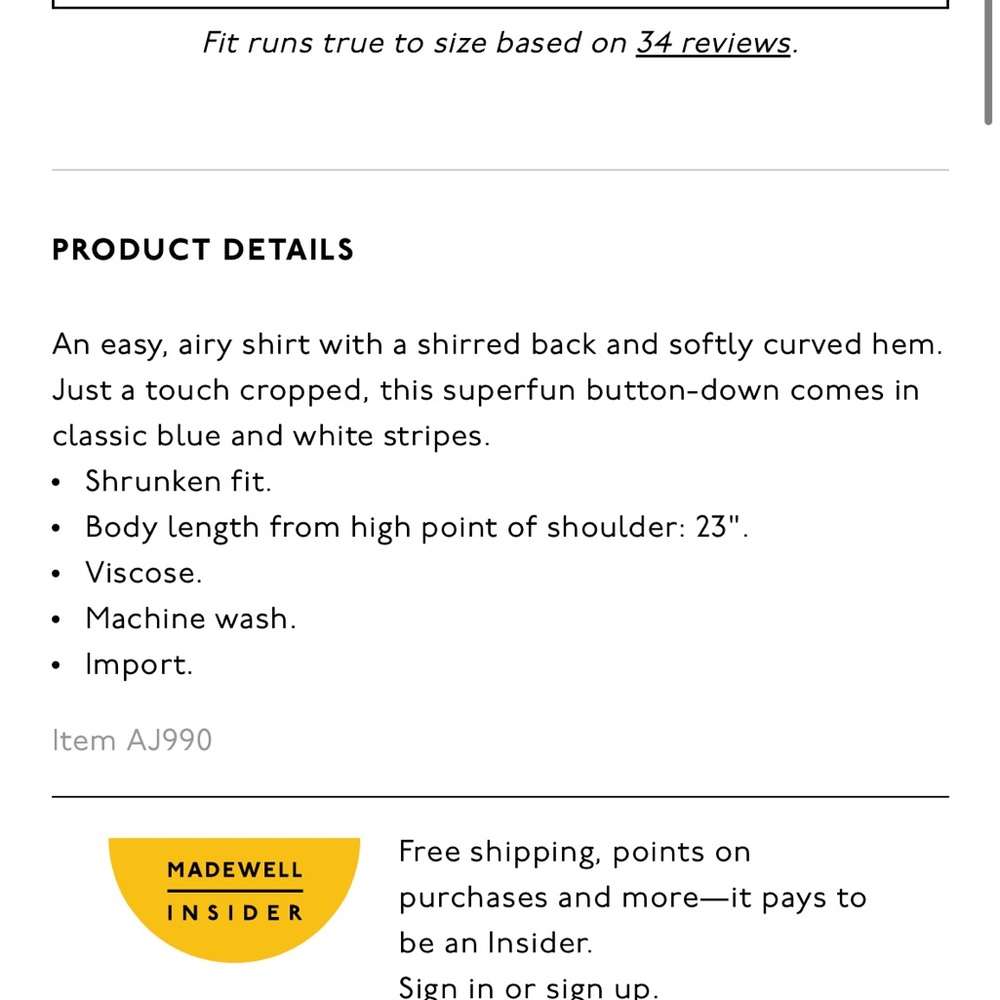 Madewell Hilltop Shirt in Savin Stripe - Picture 5 of 13